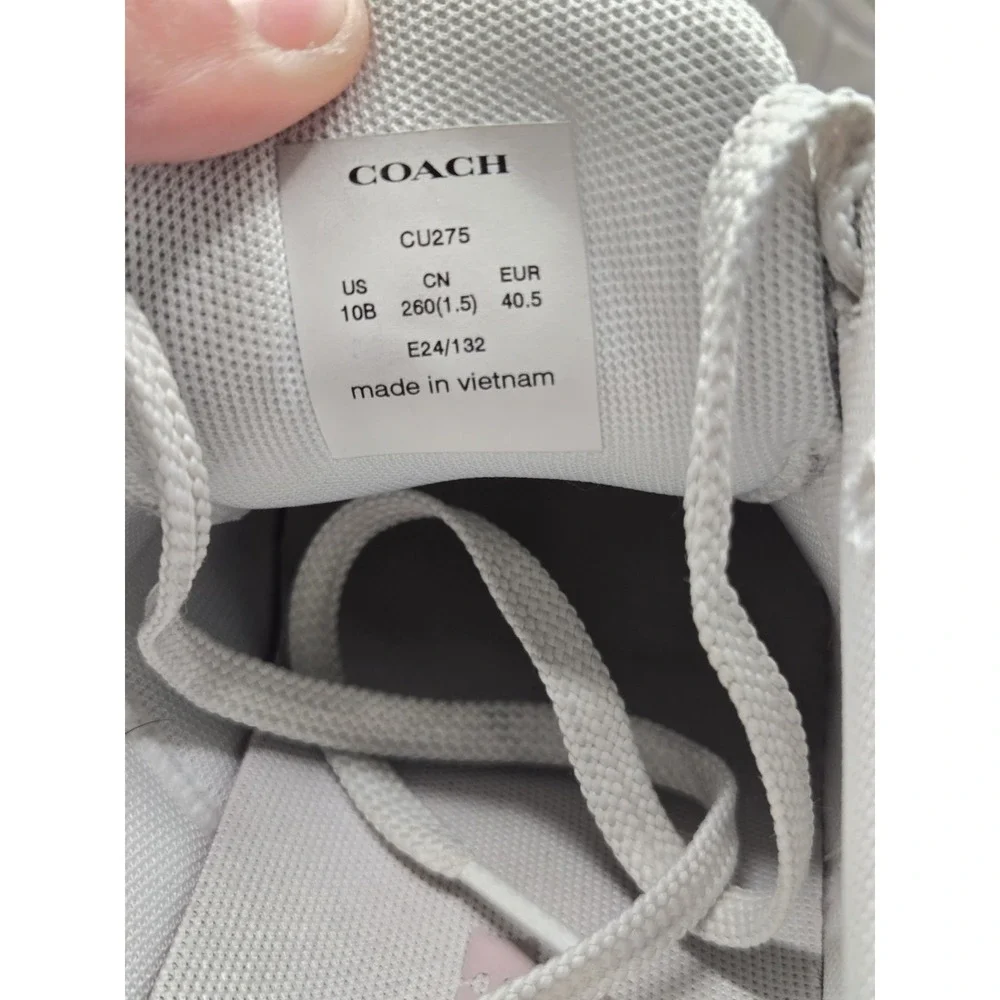 COACH C301 Runner Sneakers - Rose Gold Metallic/Grey Women‎ Size 10